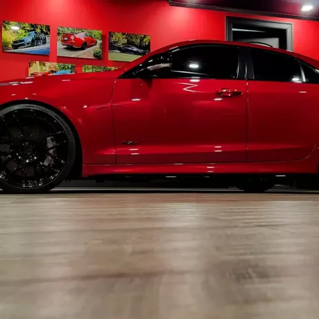 Cadillac CTS on smoked oak