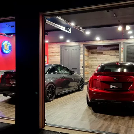 2 Cadillac CTS on smoked oak