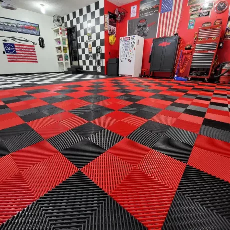 checkered freeflow garage 2