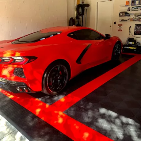 stingray red and black diamond floor
