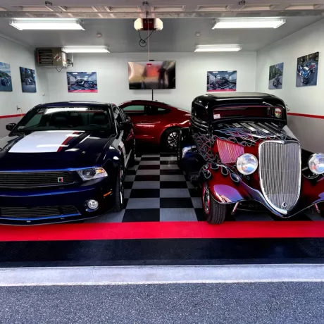 mustangs and classic car