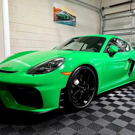 lime green porsche