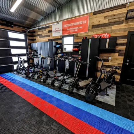 JD Danzel garage scooters