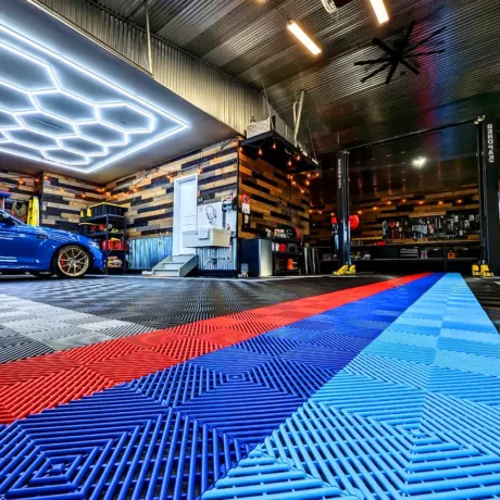 bmw M themed garage