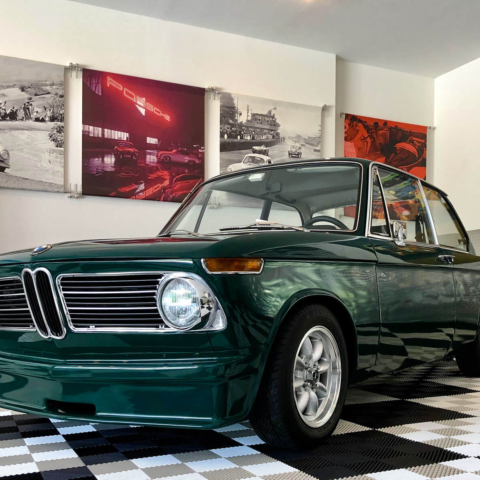 Green vintage BMW Green vintage BMW