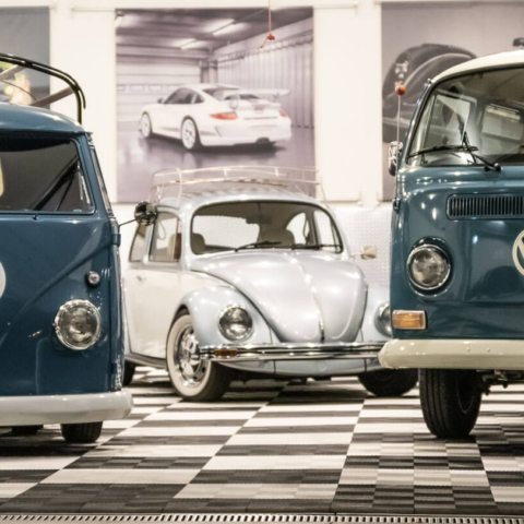 Volkswagen collection in Reitman's garage Volkswagen collection in Reitman's garage
