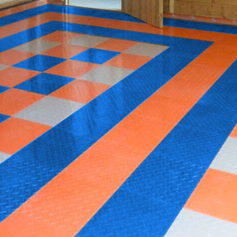 Blue-Orange-alloy Garage