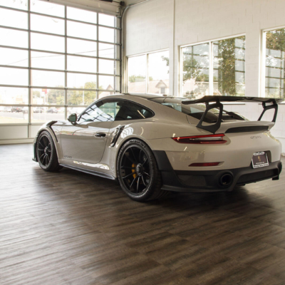 A Porsche GT2 RS at the Luxe Auto Spa.