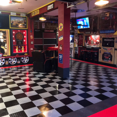 Bill Pierce's Checkered TuffShield Diamond Garage