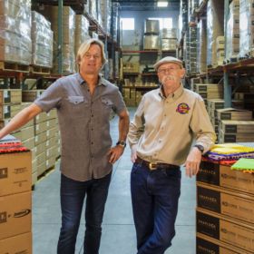 Jorgen Moller and Dennis Gage at RaceDeck manufacturing