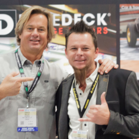 Jorgen and Dave Kindig at the RaceDeck booth