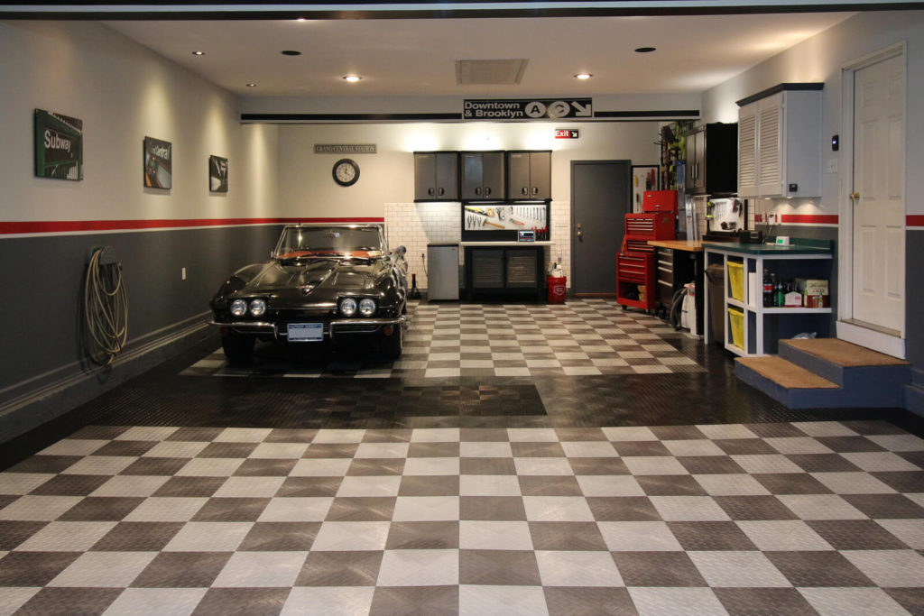 Ronald Farrell - C2 Corvette in New York Subway themed garage