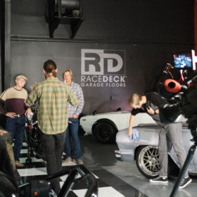 My Classic Car filming at the RaceDeck Speed Garage