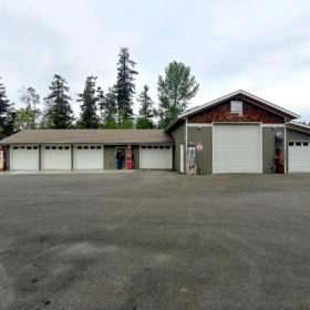 Exterior view of Steve&#039;s garage