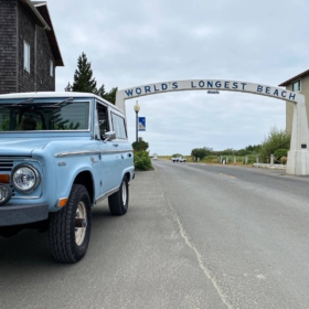 Parked at the World&#039;s Longest Beach.