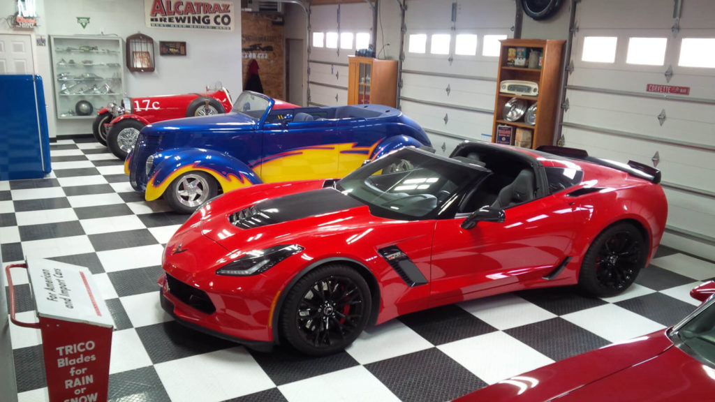 Alternate view of John Mason&#039;s car collection