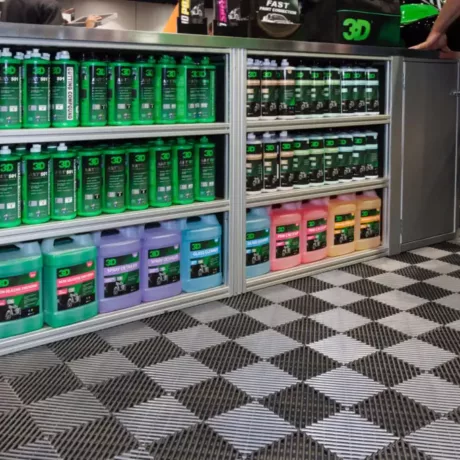 3D car care products display
