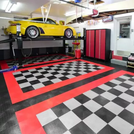 RD blk ally red checkerboard yellow porsche with lift 6