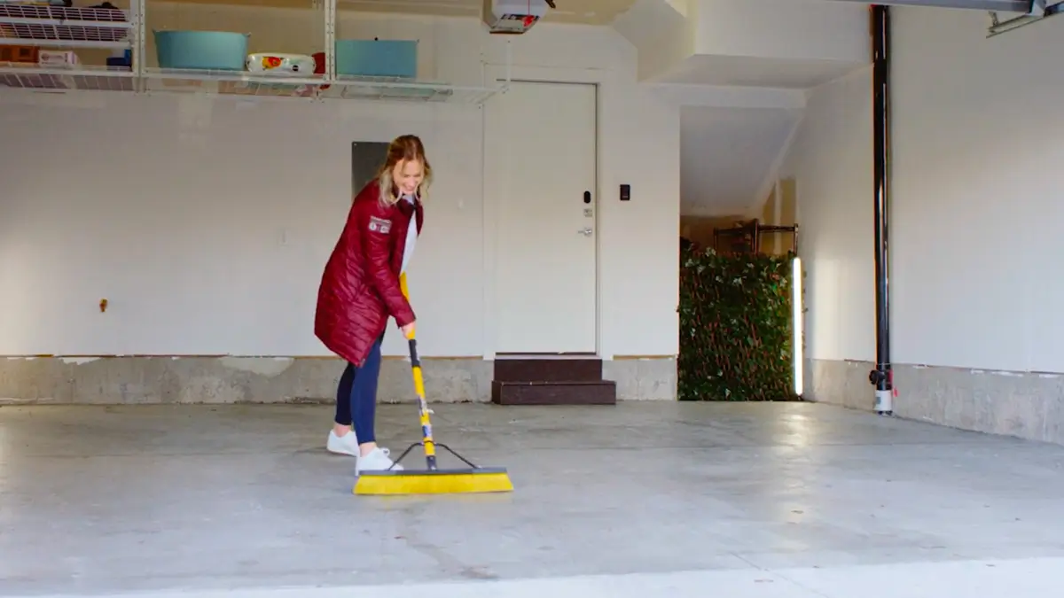 Step 3, garage flooring installation