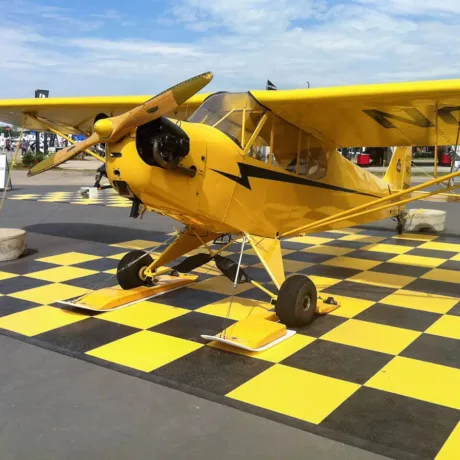 black yellow airplane pad 1