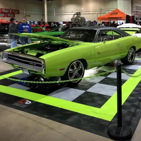 dodge charger rt car show display
