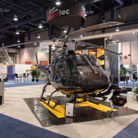 eurotec helicopter trade show display
