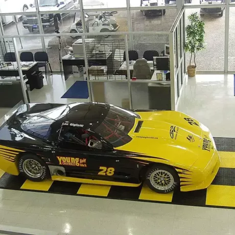 young cheverolet stock car