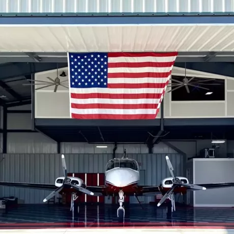 airplane hanger banner header large